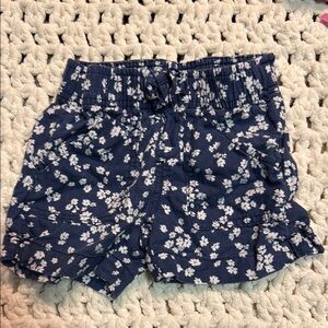 Members Mark Floral Navy Blue Shorts and Khaki linen shorts